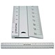Linex Hobby Cutting Ruler Anti-slip Light Aluminium 1 Bevelled Side 1 Plain Side 30cm Ref LXE2930M