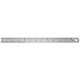 Linex Ruler Stainless Steel Imperial and Metric with Conversion Table 300mm Ref Lxesl30