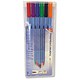Paper Mate Fineliner Pen Smartliner Fibre Tipped Ultra Fine 0.4mm Line Assorted Ref S0648750 [Pack 6]
