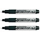 Pentel Chalk Marker Waterproof Wet Erase Chisel Tip White Ref SMW26/4-W [Pack 4]