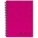 Oxford Pink and Black Book Wirebound Hardback Ruled 140 Pages 90gsm A6 Ref J70011