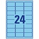 Avery Coloured Labels Laser 24 per Sheet 63.5x33.9mm Blue Ref L6032-20 [480 Labels]