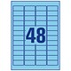 Avery Coloured Labels Laser 48 per Sheet 45.7 x 21.2mm Blue Ref L6039-20 [960 Labels]