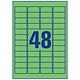 Avery Coloured Labels Laser 48 per Sheet 45.7 x 21.2mm Green Ref L6040-20 [960 Labels]