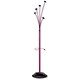Alba Festival Hat and Coat Stand Tubular Steel with Umbrella Holder and 5 Pegs Pink Ref PMFESTYRS