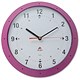 Alba Easytime Wall Clock Quartz with Plastic Lens and Case Diameter 320mm Pink Ref HORMURRS