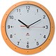 Alba Easytime Wall Clock Quartz with Plastic Lens and Case Diameter 320mm Orange Ref HORMURO