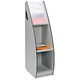 Fast Paper Magazine Stand Mobile With Clear Display Window W266xD370xH994mm Grey Ref 2820.212