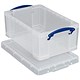 Really Useful Storage Box Plastic Lightweight Stackable 5 Litre W200xD340xH125mm Clear Ref 3x5C [Pack 3]