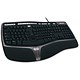 Microsoft 4000 Natural Ergonomic Keyboard Curved Gabled and Wrist Slope Black Ref B2M-00008