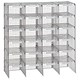 Versapak Mailsorter Adjustable Plastic-Coated Steel 24 Compartments W1067xD381xH1067mm Grey Ref MSU24-GYS