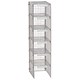 Versapak Extra Mailsorter Column Plastic-Coated Steel 6 Compartments W267xD381xH1067mm Grey Ref MSC1-GYS
