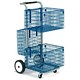 Versapak Minor Mail Trolley 2 Front Baskets and Rear Pannier W480xD610xH1060mm Silver Ref MT1-SIL