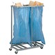 Versapak Sackholder Trolley Double for Mail W790xD400xH1115mm Silver Ref SH2-C