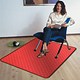 Colortex Chair Mat for Floor Protection with Printed Design 1220x920mm Ripple Deep Red Ref 229220ECRIMR