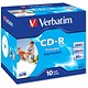 Verbatim CD-R Recordable Disk Inkjet Printable Cased 52x Speed 80min 700Mb Ref 43325 [Pack 10]