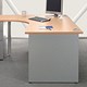 Adroit Sintra Uno 1600 Desk Radial Left-hand W1600xD1200xH725mm Beech