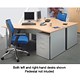Adroit Sintra Uno 1600 Desk Wave Right-hand W1600xD1200xH725mm Beech