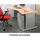 Adroit Sintra Duo 1600 Desk Extra Wave Left-hand W1600xD1200xH725mm Beech
