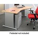 Adroit Sintra Duo 1600 Desk Extra Wave Right-hand W1600xD1200xH725mm Beech