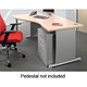 Adroit Sintra Duo 1600 Desk Extra Wave Left-hand W1600xD1200xH725mm Maple
