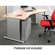 Adroit Sintra Duo 1600 Desk Extra Wave Right-hand W1600xD1200xH725mm Maple