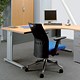 Adroit Sintra Cinco 1600 Desk Radial Right-hand W1600xD1200xH725mm Beech