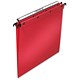 L Oblique Suspension File Polypropylene Vertical for 100 Sheet V-Base Foolscap Red Ref L380230 [Pack 25]
