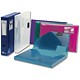 Snopake DocBox Box File Polypropylene with Push Lock 25mm Spine A4 Assorted Ref 14832 [Pack 5]