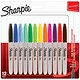 Sharpie Permanent Marker Fine Tip 1.0mm Line Assorted Ref S0811080 [Wallet 12]