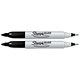 Sharpie CD-DVD Marker Twin Tip Lines 1mm and 0.4mm Black Ref S0810690 [Pack 2]