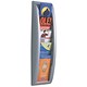 Fast Paper Quick Fit Literature Holder Wall-mount 5 x 1/3xA4 Pocket W181xD95xH650mm Aluminium Ref 4062.35