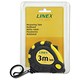 Linex Measuring Tape with Hook and Non-slip Surface Metric and Imperial with Belt Clip 3m Ref Lxemt3000