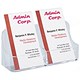 Deflecto Business Card Holder Desktop Two Pockets W124xH57mm Clear Ref 70401