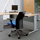 Adroit Sintra Cinco 1600 Desk Radial Left-hand W1600xD1200xH725mm Maple