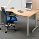 Adroit Sintra Cinco 1600 Desk Wave Right-hand W1600xD1200xH725mm Beech