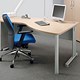 Adroit Sintra Cinco 1600 Desk Wave Right-hand W1600xD1200xH725mm Maple