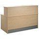 Sven Christiansen Reception Desk Rectangular with Over Fully-panelled W1200xD800xH1135mm Maple