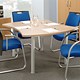 Adroit Sintra Meeting Table Shaped W1400xD1190xH725mm Maple