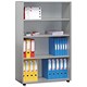 Adroit Sintra Medium Bookcase W900xD400xH1450mm Grey