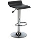 Influx J-Seat Bar Stool Height-adjustable with Footrest W370xD370xH580-780mm Black