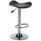 Influx Saddle-Seat Bar Stool Height-adjustable with Footrest W440xD450xH580-780mm Black