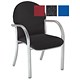 Trexus Plus Visitors Chair Silver-colour Frame High Back H420mm W500xD460xH470mm Charcoal