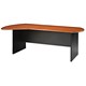 Emperial Executive Desk with Black Trim Left-hand W2100xD1200xH765mm Cherry Veneer