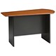 Emperial Return Desk with Black Trim W1200xD670xH700mm Cherry Veneer