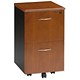 Emperial Filing Cabinet with Black Trim 2 Filing Drawers W420xD500xH725mm Cherry Veneer