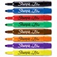 Sharpie Flipchart Marker Water-based Ink Bleed-free Bullet Tip Assorted Ref S0814640 [Pack 8]