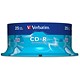 Verbatim CD-R Recordable Disk on Spindle 52x Speed 80min 700Mb Ref 43432 [Pack 25]