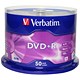 Verbatim DVD+R Recordable Disk Write-once Spindle 16x Speed 120min 4.7Gb Ref 43550 [Pack 50]