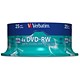 Verbatim DVD-RW Rewritable Disk Spindle 1x-4x Speed 120min 4.7Gb Ref 43639 [Pack 25]